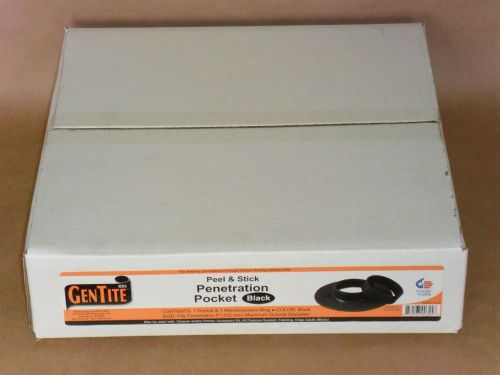 NEW GenTite RRS Peel &amp; Stick 4&#034; Penetration Pocket For Black Rubber Roofing