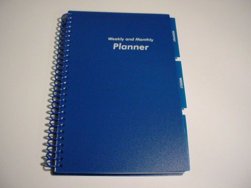 Blue ~ Weekly Daily Monthly Planner ~ Appointment Book ~ Student Planner ~ New
