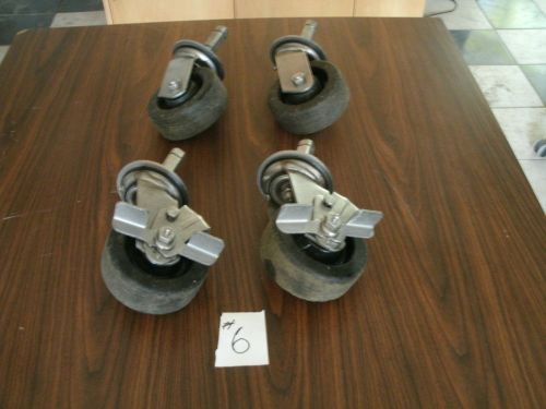 5&#034; stainless steel industrial grade caster wheels &#034;set of 4&#034; for sale