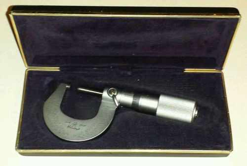 MITUTOYO MICROMETER No.101-117 (0-1 Inch) with CASE *SHIPS PRIORITY INSURED!