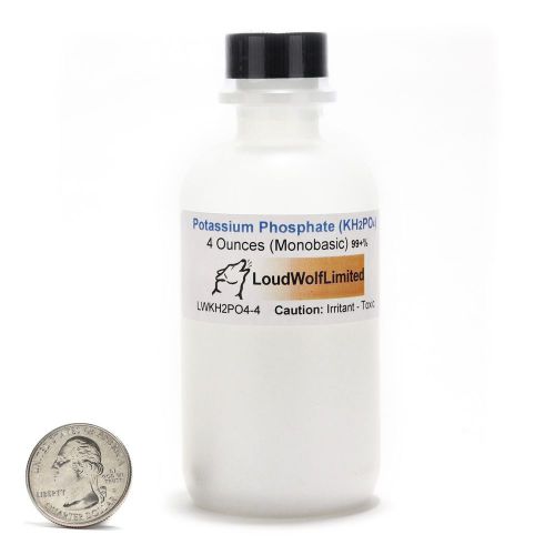 Potassium Phosphate “Monobasic” / Fine Crystals / 4 Ounces / 99+% Pure