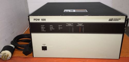 AE ADVANCED ENERGY PDW 600 PDW600  RF Generator /N 6014-000-B S/N 27581