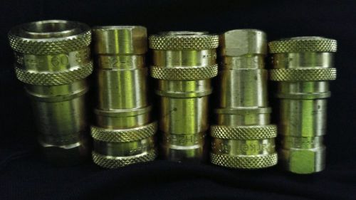 10 Hydraulic Quick Coupling Female Coupler Parker 60 Series bh2-60y brass ss