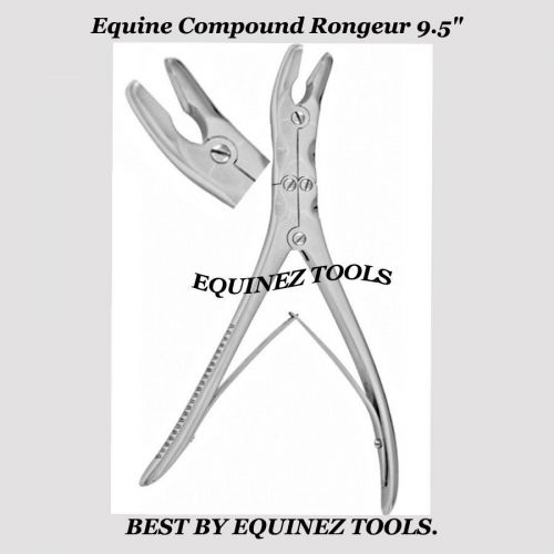 9.5&#034; Compound Ronguer, Hand Crafted, Stainless Steel, Dental,Equine
