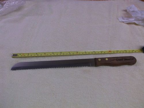 10 inch commercial serrated bread knife with wood handle great harvest bread co for sale