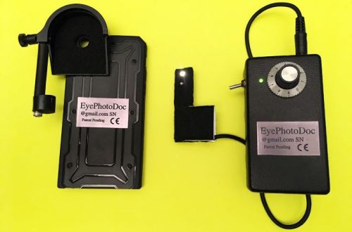 Eyephotodoc with adapter/illuminator haag streit bd/bc slit lamp iphone 6s plus for sale