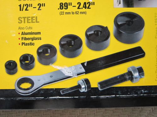KLEIN TOOLS KNOCKOUT PUNCH W/ WRENCH 9 PIECE SET (53732-SEN) BRAND NEW IN BOX