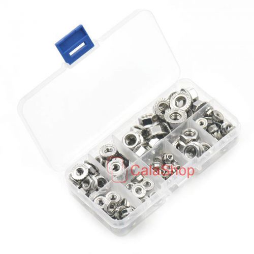 100 pcs lange nuts hex head metric 304 stainless steel protection m3 m4 m5 m6 m8 for sale