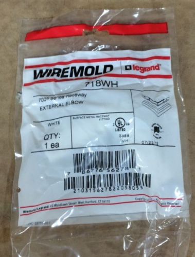 12 wiremold 718wh  external elbow 700 series raceway white for sale
