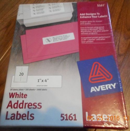 Avery  white address labels 5161
