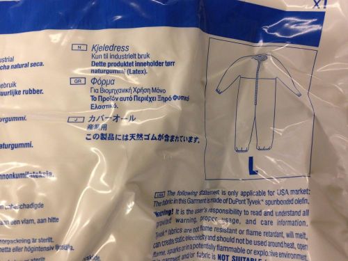 CARDINAL HEALTH CONVERTORS STERILE MICRO-CLEAN COVERALLS - LARGE #9833, LOT of 5