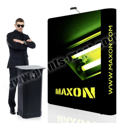 6&#039; Trade Show Booth Pop Up Banner Stand Display Exhibition Kiosk Free Printing