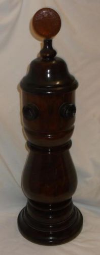 2 TAP~WOODEN~WOOD~DRAFT BEER TOWER~DISPENSER~22&#034; TALL~MADE IN MEXICO!!