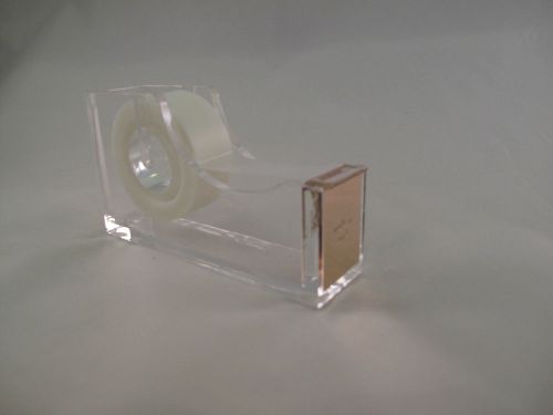 KATE SPADE ACRYLIC TAPE DISPENSER - MAKE IT STICK ROSE GOLD PLATTE