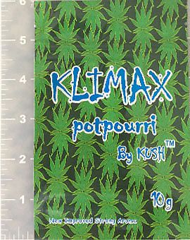 Klimax Potpourri By Kush Blue 10 g *50* Empty Bags
