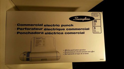 Swingline 28 Sheet Commercial Electric 3-Hole Punch - 74535 Free Shipping