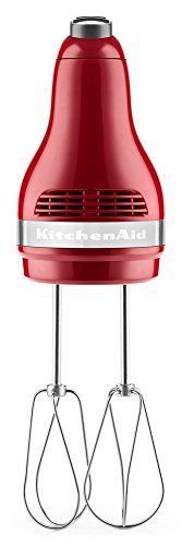 Kitchenaid red hand mixer portable dynamic 5-speed ultra power for sale
