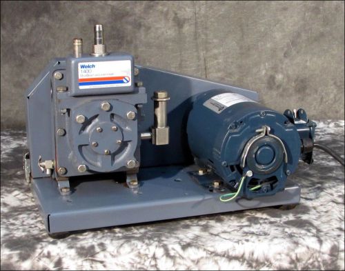 Welch 1400 duoseal vacuum pump with 1/3 hp motor for sale
