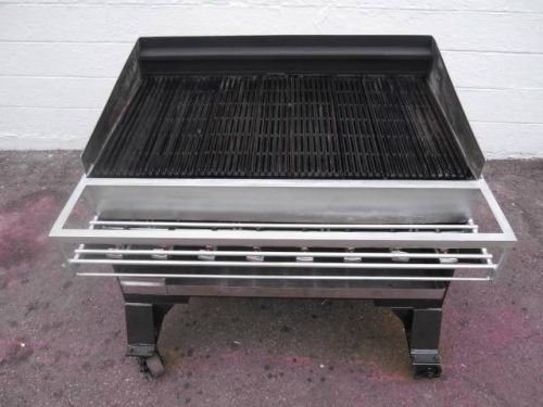 Baker&#039;s Pride 44&#034; Gas Radiant Char Brolier Grill Floor Model CH-8 Controllers