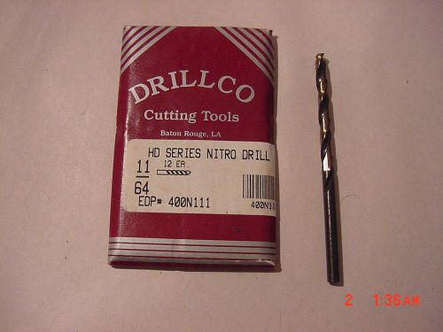 &gt;New&lt; Drillco Drill Bits 11/64 HD Series Nitro Drill EDP# 400N111  USA