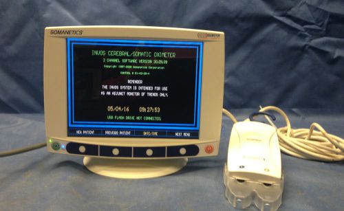 SOMANETICS 5100C INVOS CEREBRAL / SOMATIC PATIENT MONITOR WITH 1 PREAMP