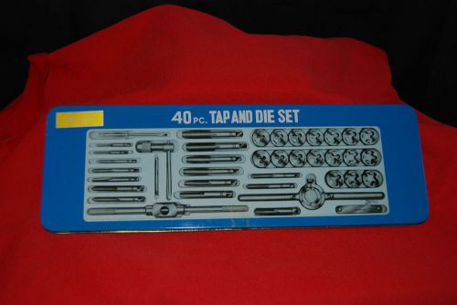 Metric Cal 40 Piece Pc Tap and Die Hand Tool with Case Set