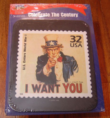 USPS Celebrate the Century mouse pad 32 cent stamp Uncle Sam WWI