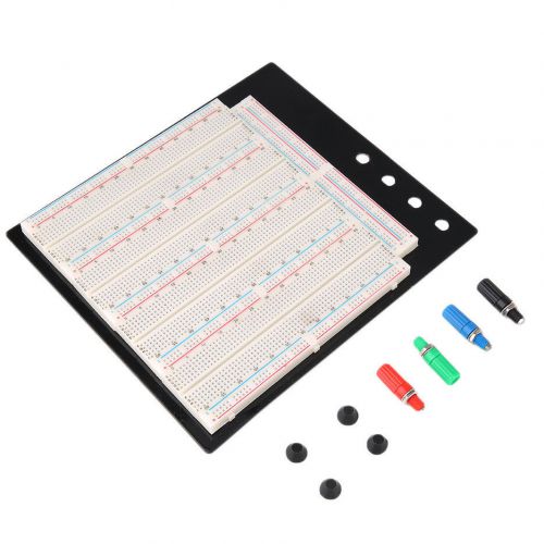3200 tie-point prototype solderless breadboard electronic experiment board qj for sale
