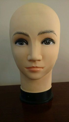Mannequin Display Head Bald Display Head for Wigs Hats Jewelry