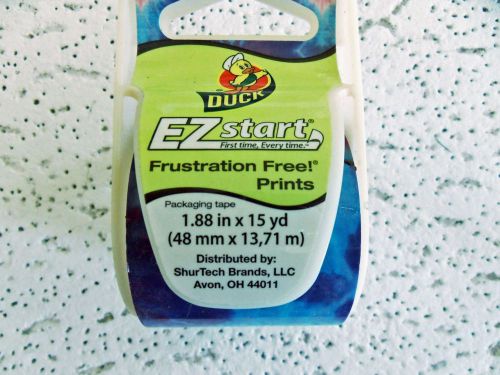 2 Duck EZStart Pattern Print Tie Dye Splatter Design Packaging Tape Free Ship