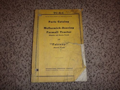 Mccormick-deering tc-6-c original parts catalog hit and miss gas engine for sale