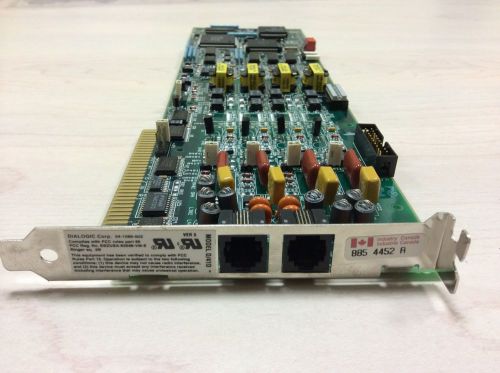New 04-1086-002 dialogic d/41d ver 3 rev b isa card board 99-0576-003 bh184940 for sale