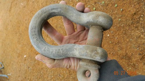 Shackle, Crosby-Laughlin SWL 8 1/2 Ton U Clevis Shackle Screw Pin Anchor Rigging