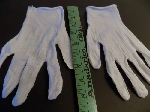 INSPECTION GLOVES 24 PAIR WHITE COTTON GUNSMITHING ART SILVER COIN JEWELRY PHOTO
