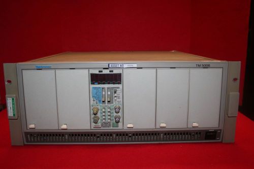 Tektronix TM5006 6-Slot Power Mainframe with DC5009 counter 5 empty bays