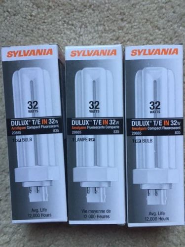 3- Sylvania 32 Watt Dulux T/E Fluoresencent bulbs 20885