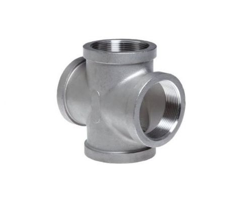 4&#034; female npt fnpt 4-way cross 304 stainless steel fitting class 150 union for sale