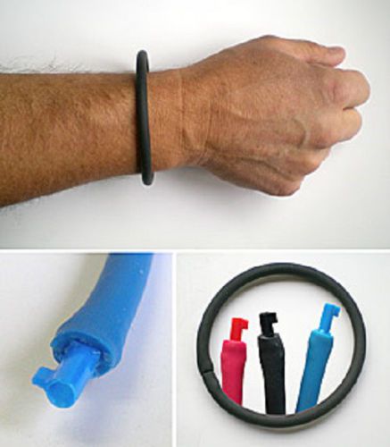 Undercover Bracelet - Non-Metallic Handcuff Key Bracelet (RED COLOR)