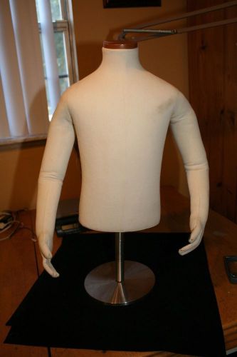 Size 7 Toddler Half Form Mannequin on Metal Stand E.S.P. Design &amp; Display Co