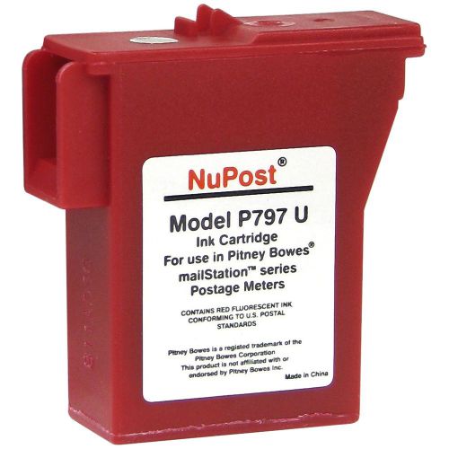 V7 Red Ink Cartridge For Pitney Bowes Postage Meter - Inkjet - 800 Page