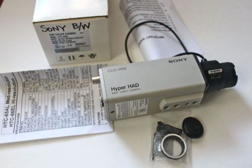 SONY SPT-M104A CCD-IRIS HYPER HAD B&amp;W low light security CAMERA AC24V lens