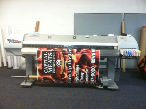 Mutoh Falcon II 2 Outdoor ECO SOLVENT Printer with TONS OF SPARES Wraps, Signs