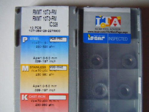 ISCAR CARBIDE INSERTS  - RXMT 10T3-RM  IC328    (1box)
