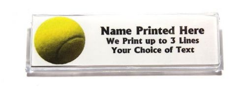 Tennis Ball Custom Name Tag Badge ID Pin Magnet for Player Team Coach Sports Fan