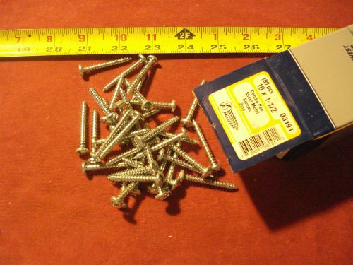 (4269.) combo pan head sheet metal screws  10 x 1-1/2&#034; zinc plated - 100 pc/box for sale