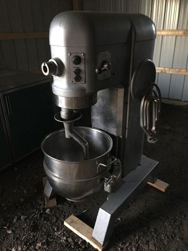H600T. Hobart 60 Qt Dough Mixer Bakery Pizza H600T. Hook, Paddle And Bowl