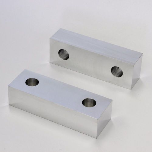 6x2x1.5&#034; vise jaws aluminum machinable soft jaw for 6&#034; kurt vise jaw made in usa for sale