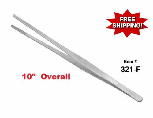 10&#034; THUMB DRESSING FORCEPS SERRATED TWEEZERS SURGICAL INSTRUMENTS