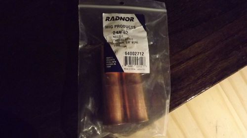 Radnor MIG Product 24A-62 Nozzle Style Copper 5/8&#034; Bore (2 each)