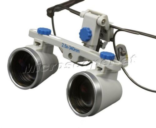 Dental Surgical Binocular Loupes 2.5X 340mm working distance